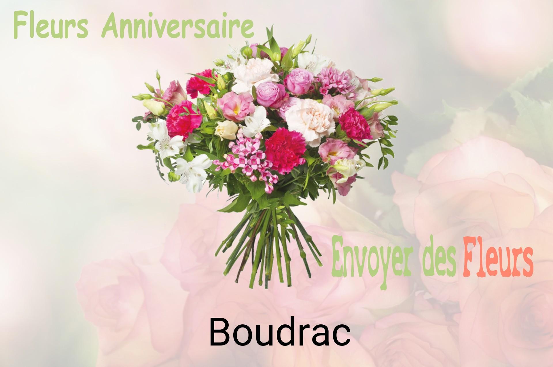 Bouquet de fleurs d’anniversaire livré à Boudrac