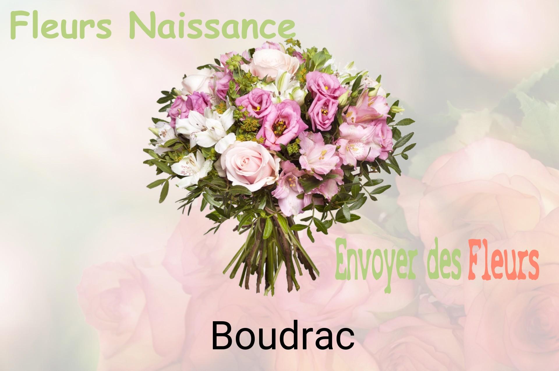 Bouquet de fleurs de naissance livré à Boudrac